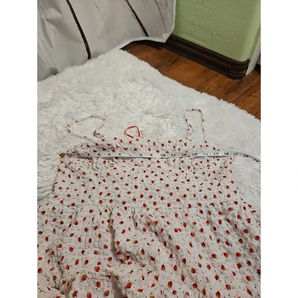 Aeropostale Women Y2k Strawberry Summer Dress, XL‎